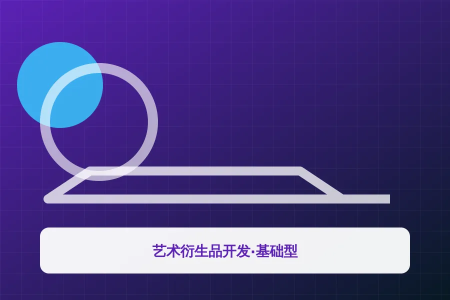 艺术衍生品开发·基础型应用示意图